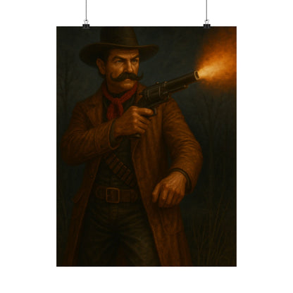 The Gunslinger’s Stand – Matte Vertical Poster
