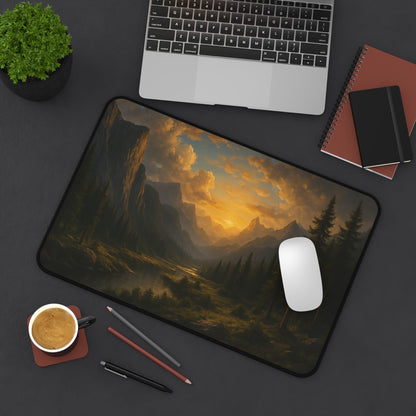 Serene Landscape Desk Mat - Nature Office Decor, Scenic Mouse Pad, Gift for Home Office, Studio, and Desk Accessories