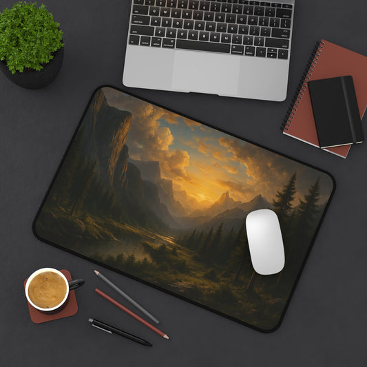 Serene Landscape Desk Mat - Nature Office Decor, Scenic Mouse Pad, Gift for Home Office, Studio, and Desk Accessories