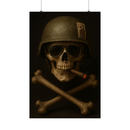 Ace – Tactical Skull Matte Poster