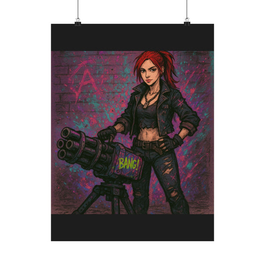 Vertical Poster - Edgy 'BANG' Design