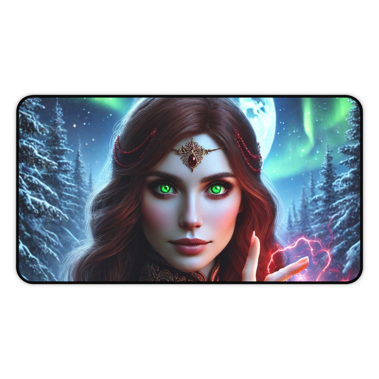 Fantasy Sorceress Desk Mat – Mystical Gaming & Office Pad for Fantasy Lovers