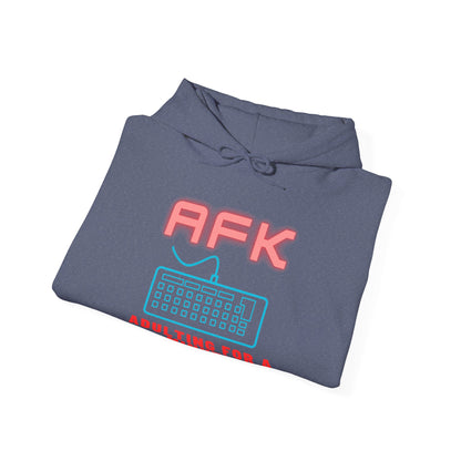 AFK Adulting for a Minute Hoodie - Unisex Comfortable Sweatshirt for Gamers