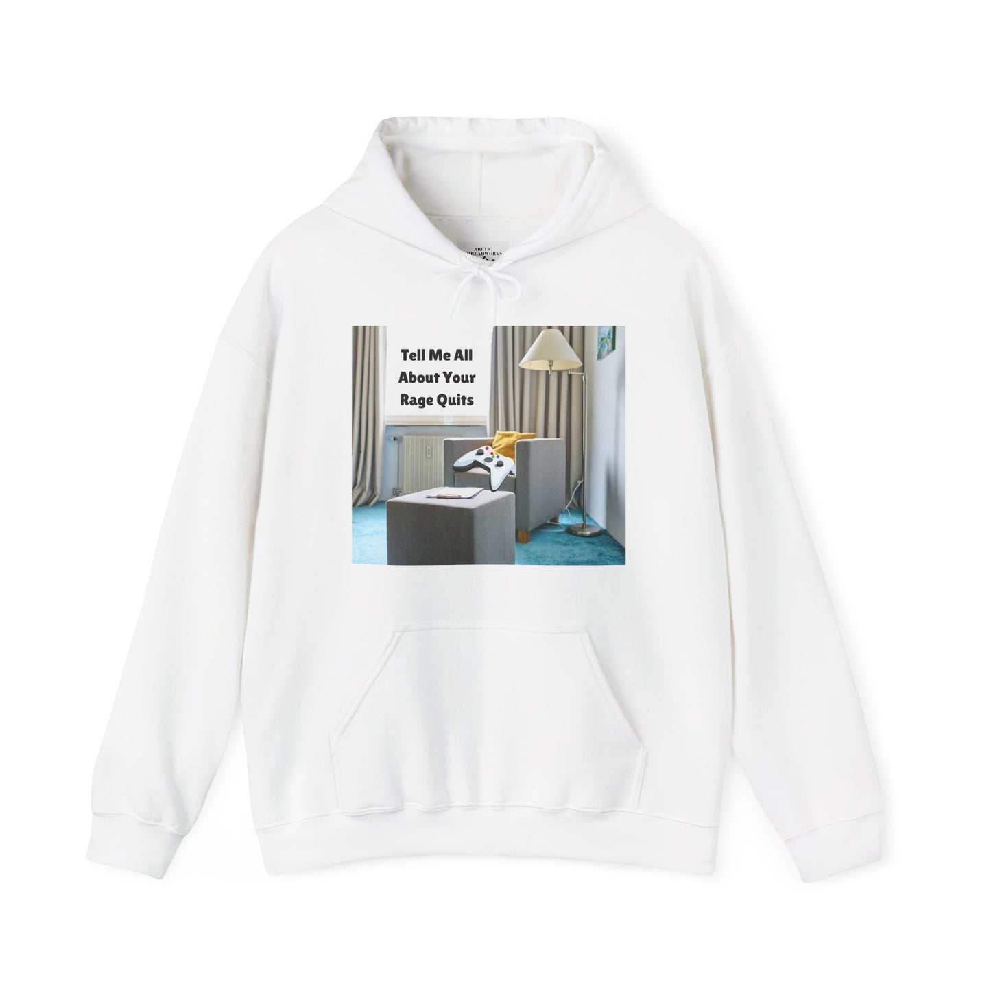 🎮 "Tell Me All About Your Rage Quits" Hoodie – For True Gamers Only!