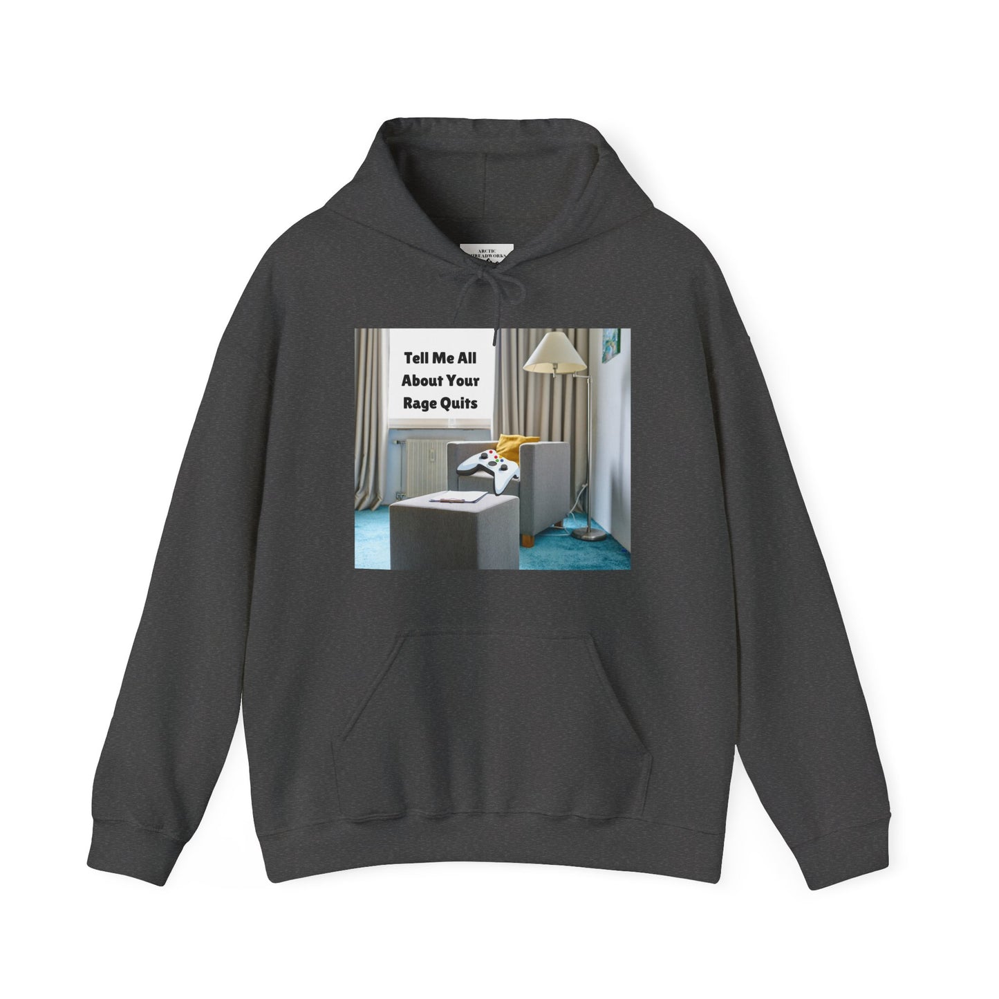 🎮 "Tell Me All About Your Rage Quits" Hoodie – For True Gamers Only!