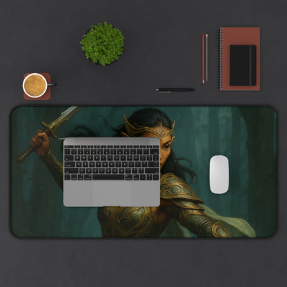 "Queen of the Mistblade" – Premium Fantasy Mouse Pad
