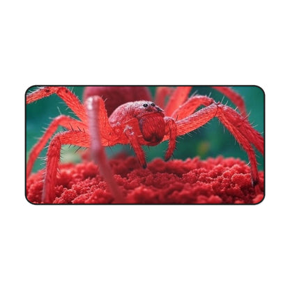 Vibrant Red Spider Desk Mat - Fun & Unique Office Decor