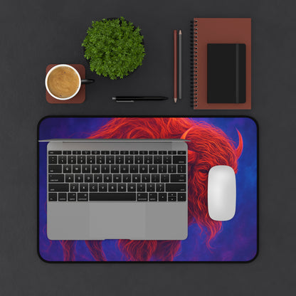 Vibrant Buffalo Desk Mat - Artistic Office Decor for Nature Lovers