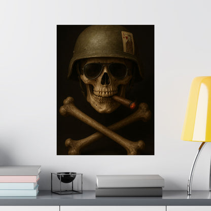 Ace – Tactical Skull Matte Poster