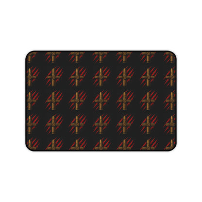 Desk Mat - Rebellious Style Bullet & Claw Design for Gamers and Creatives