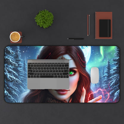 Fantasy Sorceress Desk Mat – Mystical Gaming & Office Pad for Fantasy Lovers