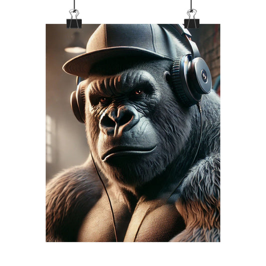 Urban Gorilla Matte Poster – Bring the Game to Your Wall