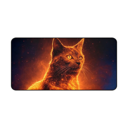 Cosmic Cat Desk Mat - Stylish Gaming & Office Accessory
