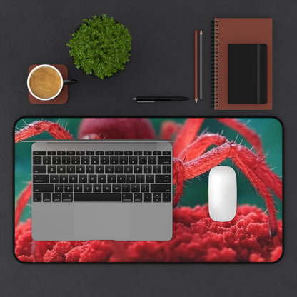 Vibrant Red Spider Desk Mat - Fun & Unique Office Decor