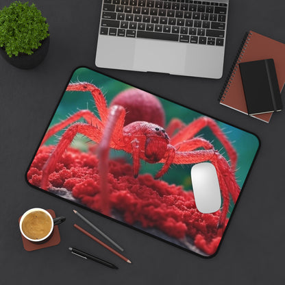 Vibrant Red Spider Desk Mat - Fun & Unique Office Decor