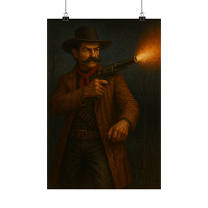 The Gunslinger’s Stand – Matte Vertical Poster