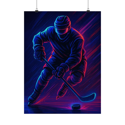 Hockey Gamer Poster – Game On, Glitched Out