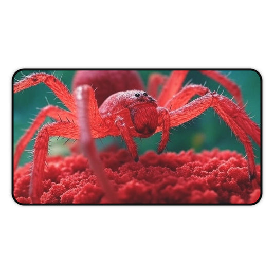 Vibrant Red Spider Desk Mat - Fun & Unique Office Decor