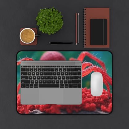 Vibrant Red Spider Desk Mat - Fun & Unique Office Decor