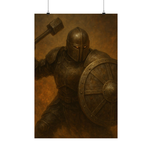⚔️ Knight Warrior Matte Vertical Poster – Power. Purpose. Presence.