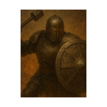⚔️ Knight Warrior Matte Vertical Poster – Power. Purpose. Presence.