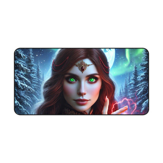 Fantasy Sorceress Desk Mat – Mystical Gaming & Office Pad for Fantasy Lovers