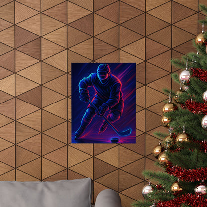 Hockey Gamer Poster – Game On, Glitched Out