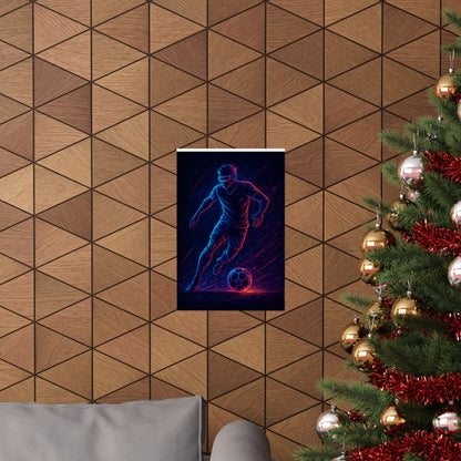 Futuristic Soccer Warrior Poster – Gamer Edition