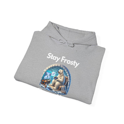 🎮 Stay Frosty Game Hard Hoodie – Level Up Your Comfort & Style