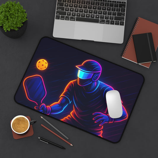 Pickleball Gamer Desk Mat – Serve Up Neon Precision