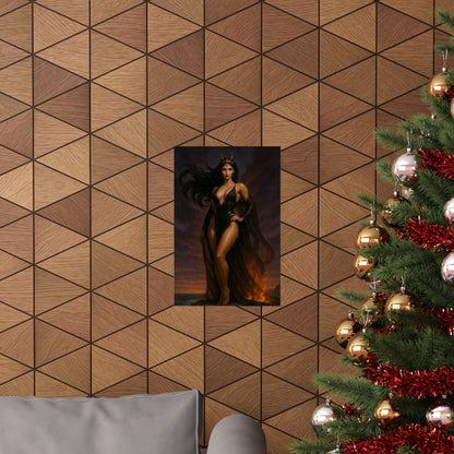 Mystical Goddess Matte Vertical Poster - Enchanting Wall Art for Home Decor