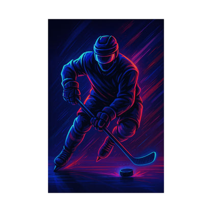 Hockey Gamer Poster – Game On, Glitched Out