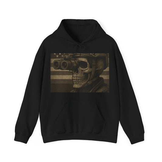 Silent Sentinel – Tactical Skull Hoodie