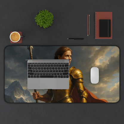 Fantasy Warrior Desk Mat - Gaming & Office Decor