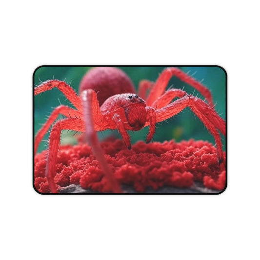 Vibrant Red Spider Desk Mat - Fun & Unique Office Decor