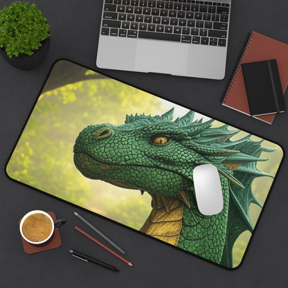 Fantasy Dragon Desk Mat - Gaming Office Decor, Unique Gift for Creatives, Home Office Accessories, Perfect for Student or Gamer, Table