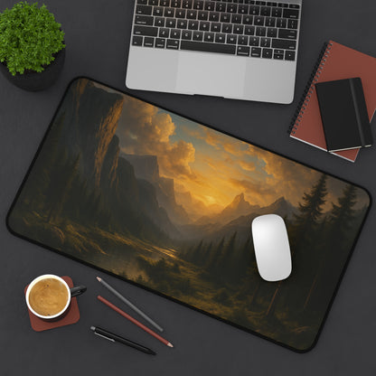 Serene Landscape Desk Mat - Nature Office Decor, Scenic Mouse Pad, Gift for Home Office, Studio, and Desk Accessories