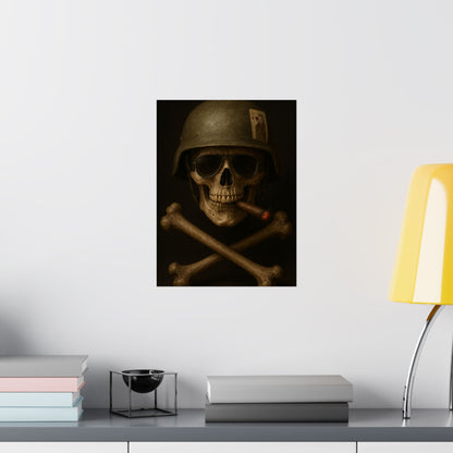 Ace – Tactical Skull Matte Poster