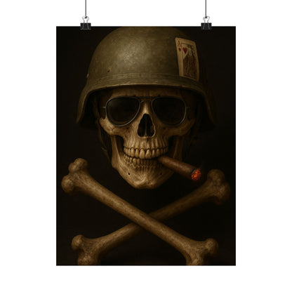 Ace – Tactical Skull Matte Poster