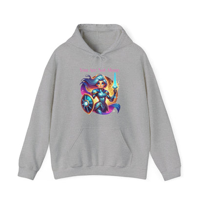 Hooded Sweatshirt with 'you are not alone' Design