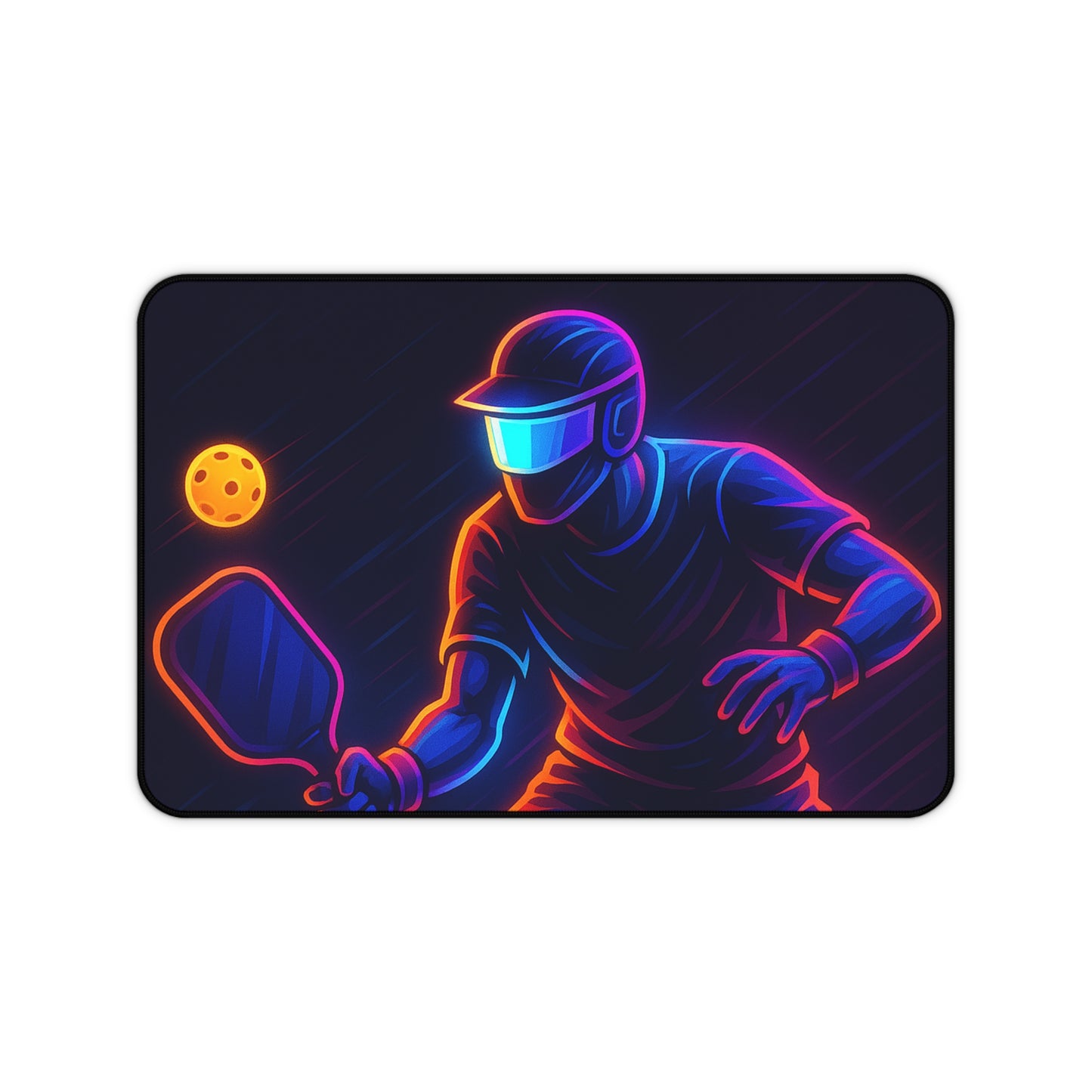 Pickleball Gamer Desk Mat – Serve Up Neon Precision
