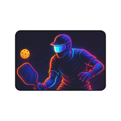 Pickleball Gamer Desk Mat – Serve Up Neon Precision
