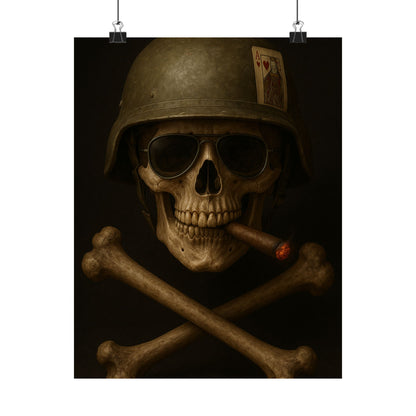 Ace – Tactical Skull Matte Poster