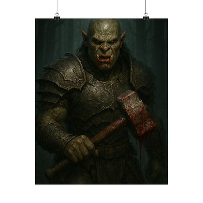 “Wrath of the Ironhammer” – Matte Vertical Fantasy Poster