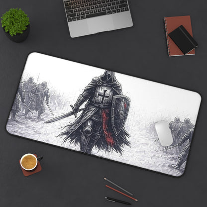 Knight's Adventure Desk Mat - Gaming & Office Decor