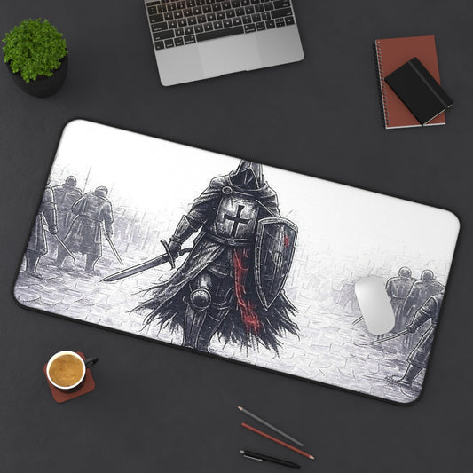 Knight's Adventure Desk Mat - Gaming & Office Decor