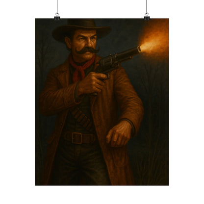 The Gunslinger’s Stand – Matte Vertical Poster