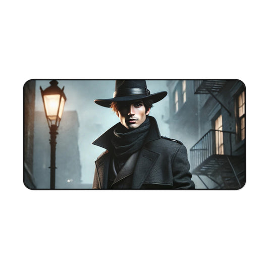 Urban Gunslinger Desk Mat – Gritty Cityscape Gaming Pad for Action Fans