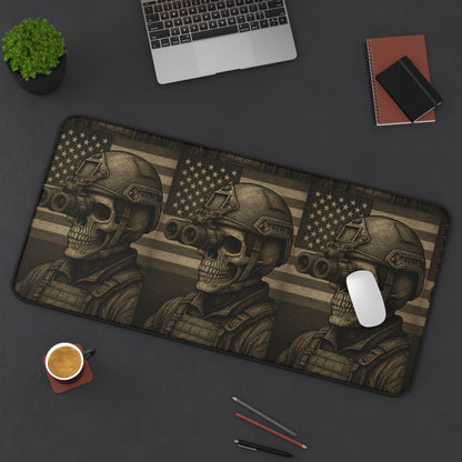 Silent Sentinel – Tactical Skull Desk Mat