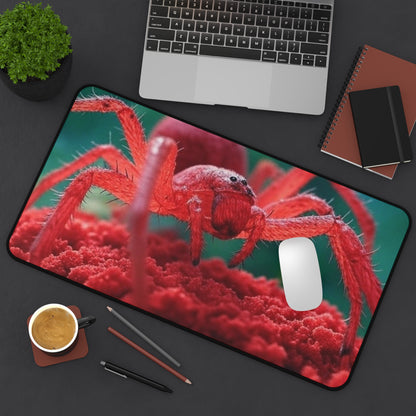 Vibrant Red Spider Desk Mat - Fun & Unique Office Decor